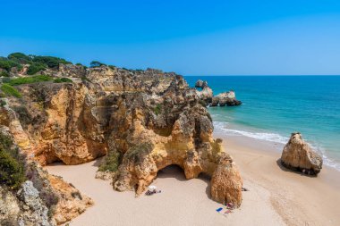 Güzel sahil Algarve, Portekiz