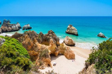 Güzel sahil Algarve, Portekiz