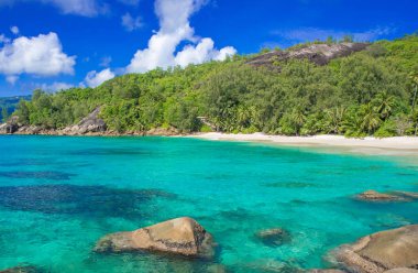 Anse Soleil - Cennet plaj tropikal ada Mahe