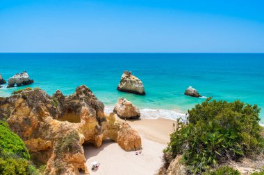 Güzel sahil Algarve, Portekiz