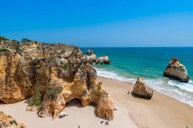 Güzel sahil Algarve, Portekiz