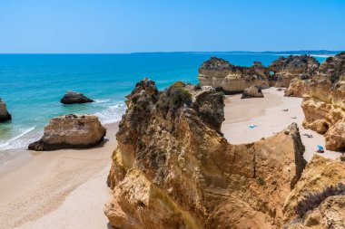Güzel sahil Algarve, Portekiz