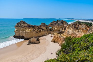 Güzel sahil Algarve, Portekiz