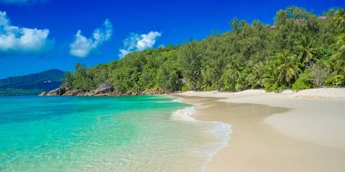 Anse Soleil - Cennet plaj tropikal ada Mahe