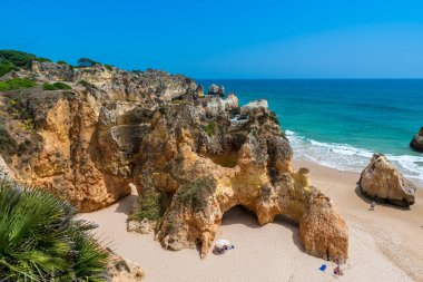 Güzel sahil Algarve, Portekiz