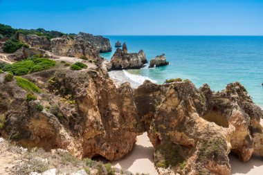 Güzel sahil Algarve, Portekiz