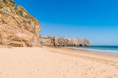 Praia yapmak Beliche - güzel sahil ve plaj Algarve, Portekiz