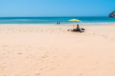 Praia yapmak Beliche - güzel sahil ve plaj Algarve, Portekiz