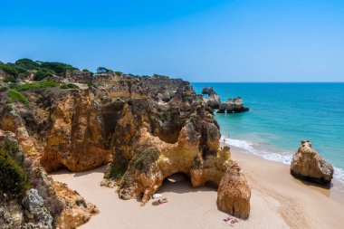 Güzel sahil Algarve, Portekiz