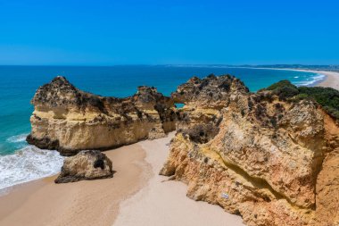 Güzel sahil Algarve, Portekiz