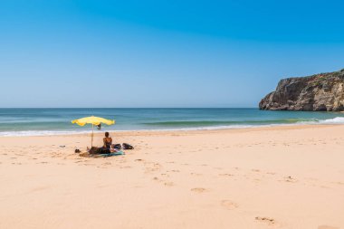 Praia yapmak Beliche - güzel sahil ve plaj Algarve, Portekiz