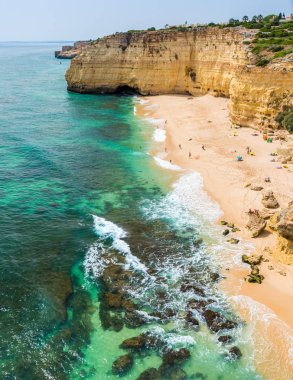 Praia do Vale de Centianes - Algarve Plajı - Portekiz
