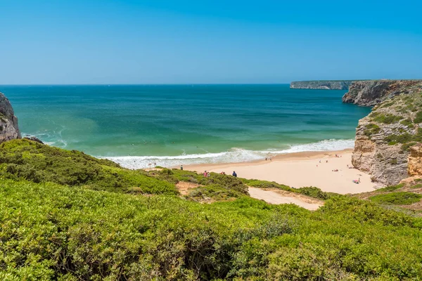 Praia yapmak Beliche - güzel sahil ve plaj Algarve, Portekiz