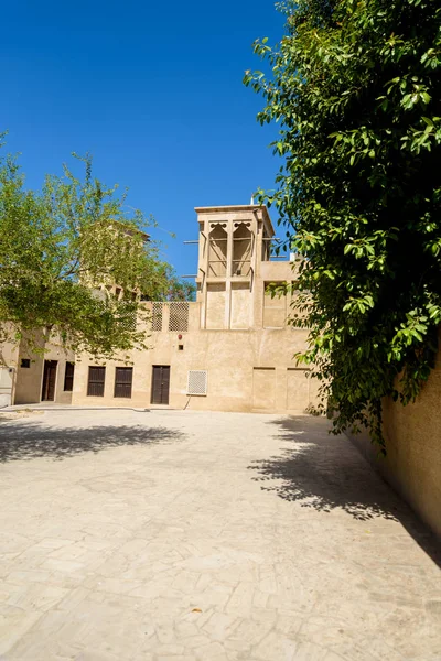 Bastakiya Casco Antiguo Con Arquitectura Árabe Dubai Emiratos Árabes Unidos —  Fotos de Stock