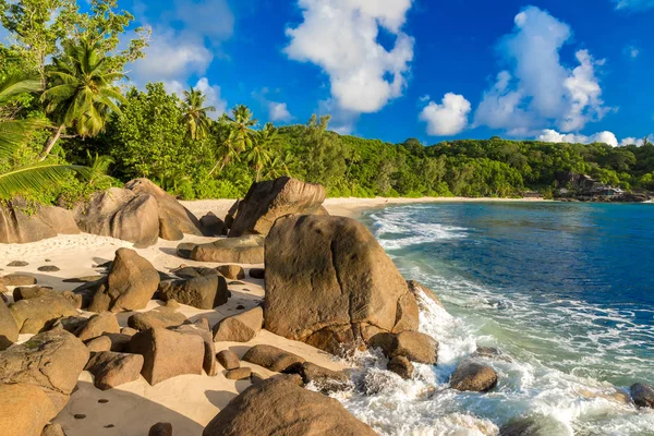 Anse Soleil Paradise Beach Tropisk Mahe — Stockfoto