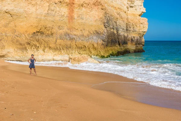 Praia Benagil Bellissima Spiaggia Costa Portogallo Algarve — Foto Stock