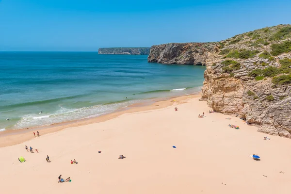 Praia yapmak Beliche - güzel sahil ve plaj Algarve, Portekiz