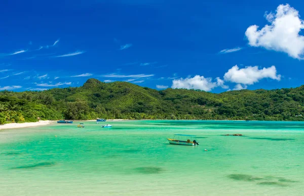 Anse Fache Paradise Beach Seychelles Mahe — стоковое фото