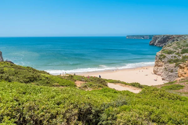 Praia yapmak Beliche - güzel sahil ve plaj Algarve, Portekiz
