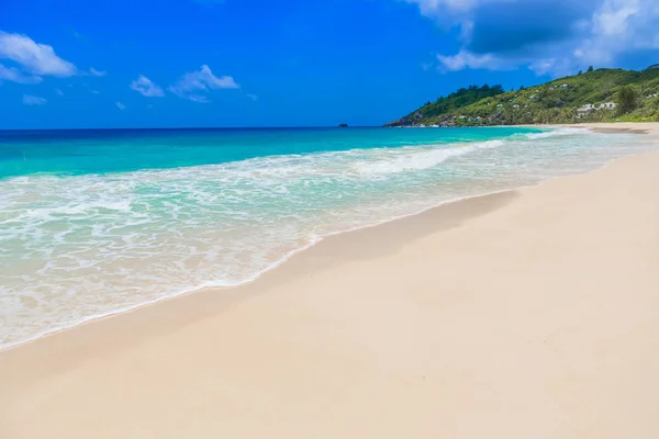 Hermosa Playa Isla Mahe Seychelles —  Fotos de Stock