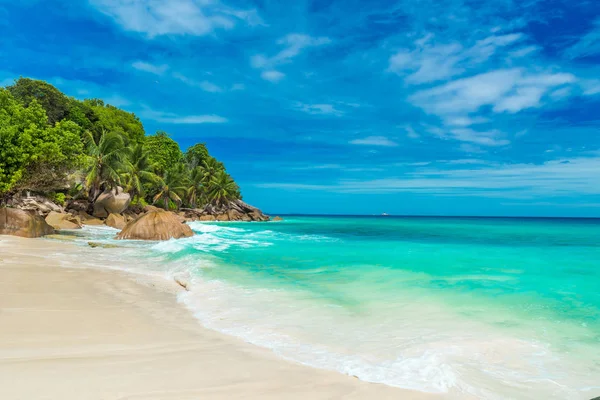 Anse Patates Tropical Beach Island Digue Seychelles — Stock Photo, Image