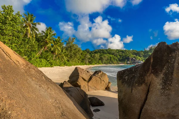 Anse Soleil Paradiesischer Strand Auf Tropischer Insel Mahé — Stockfoto