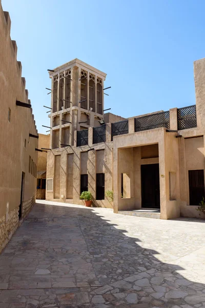 Bastakiya Oude Stad Met Arabische Architectuur Dubai Verenigde Arabische Emiraten — Stockfoto