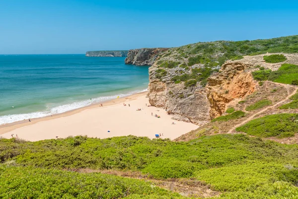 Praia yapmak Beliche - güzel sahil ve plaj Algarve, Portekiz