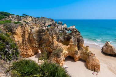 Güzel sahil Algarve, Portekiz