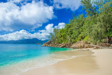 Anse Soleil - Cennet plaj tropikal ada Mahe