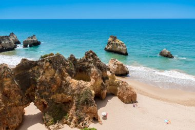 Güzel sahil Algarve, Portekiz