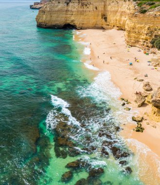 Praia do Vale de Centianes - Algarve Plajı - Portekiz