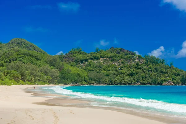 Vackra Stranden Mahe Seychellerna — Stockfoto