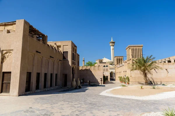 Bastakiya Oude Stad Met Arabische Architectuur Dubai Verenigde Arabische Emiraten — Stockfoto