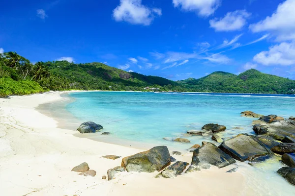 Petite Anse Strand Het Eiland Mahe Seychelles — Stockfoto