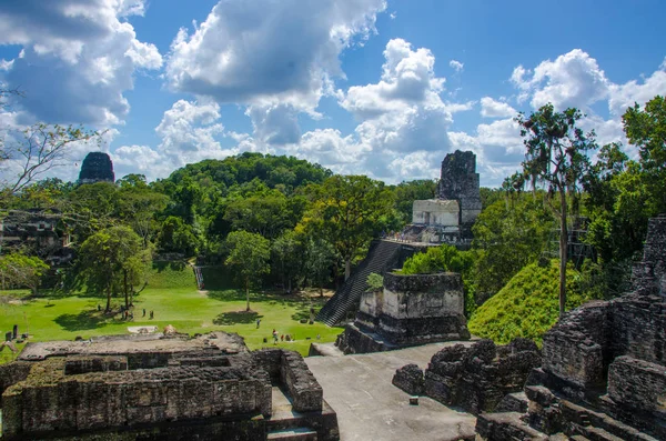 Tikal Maya Ruins Rainforest Guatemala — Stock Photo, Image