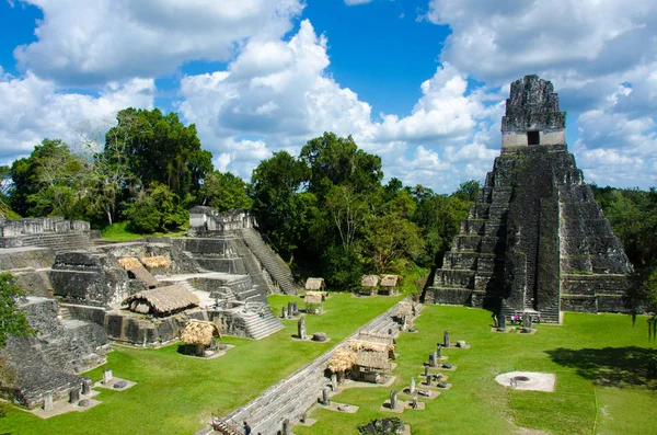 Tikal - Maya Harabeleri yağmur ormanlarında Guatemala