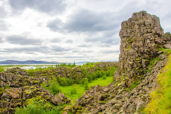 Pingvellir Parque Nacional Islândia — Fotografia de Stock