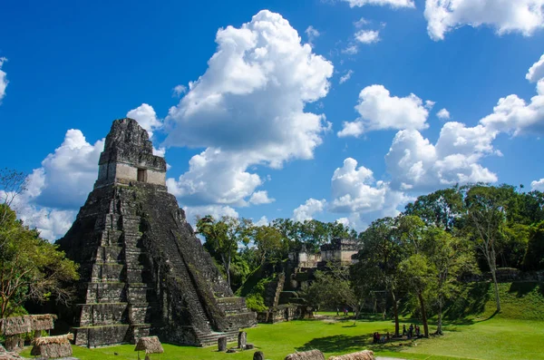 Tikal Μάγια Ερείπια Στο Τροπικό Δάσος Της Γουατεμάλας — Φωτογραφία Αρχείου