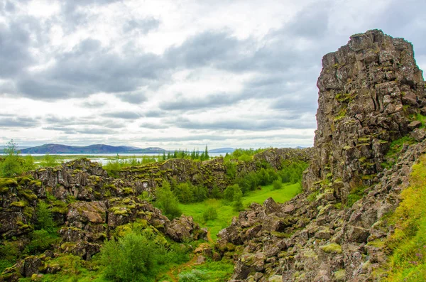 Pingvellir Nationaal Park Ijsland — Stockfoto