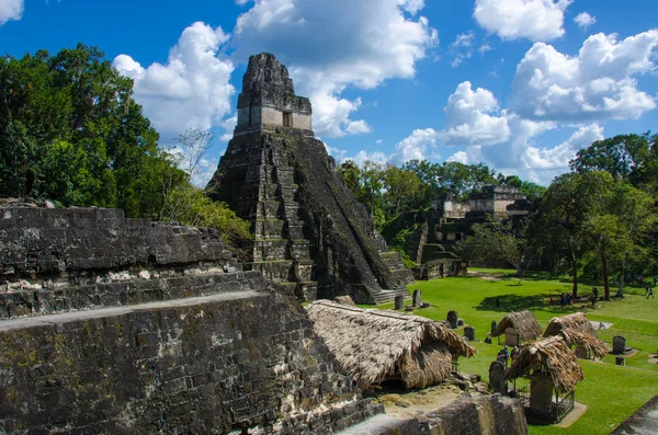 Tikal Maya Ruínas Floresta Tropical Guatemala — Fotografia de Stock