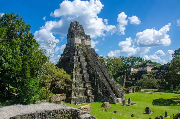 Tikal Ruiny Majów Lesie Deszczowym Gwatemali — Zdjęcie stockowe