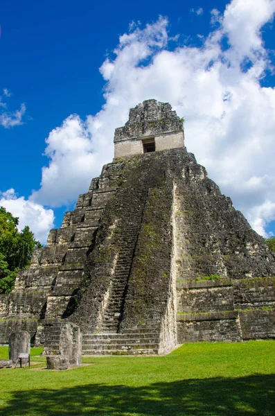 Tikal Ruiny Majów Lesie Deszczowym Gwatemali — Zdjęcie stockowe