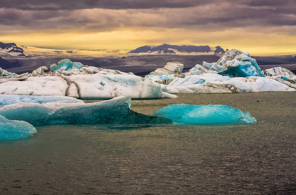 Lago Glaciar Jokursarlon Islândia — Fotografia de Stock