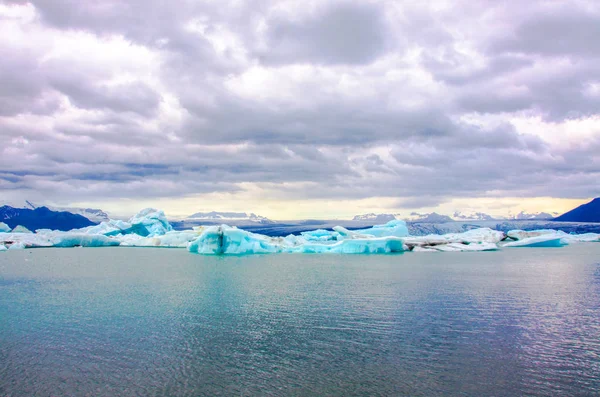 Jokursarlon Παγετώνας Λίμνη Στην Ισλανδία — Φωτογραφία Αρχείου