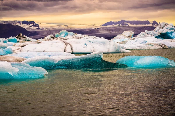 Lago Glaciar Jokursarlon Islandia — Foto de Stock