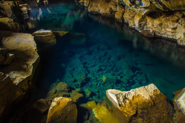 Ісландська Myvatn Гарячі Басейну Печері — стокове фото