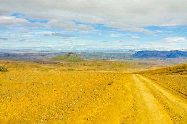 Islandia Kerlingarfjoll Wulkaniczny Krajobraz Gorących Źródeł Strumieni Parze — Zdjęcie stockowe