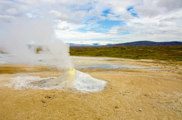 Hveravellir Geotermalna Hot Spring Islandia — Zdjęcie stockowe