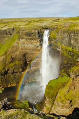 Haifoss - İzlanda'daki güzel şelale